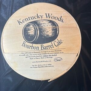 Kentucky Woods Bourbon Barrel Cake box